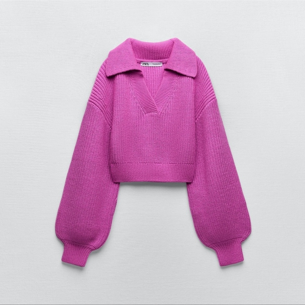 Zara cropped sweater